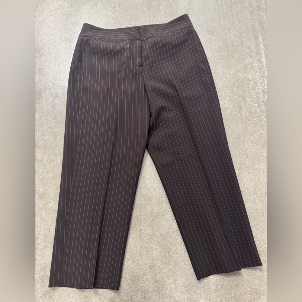 Larry Levine Men's Dark Pinstripe Dress Pants